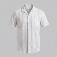 Maxwell Striped Camp Collar Shirt