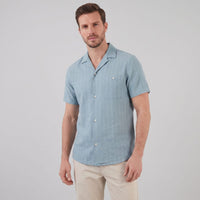 Maxwell Striped Camp Collar Shirt
