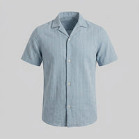 Maxwell Striped Camp Collar Shirt