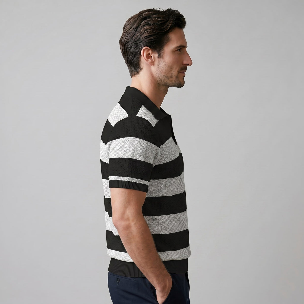 Warren Striped Knit Polo Shirt_18