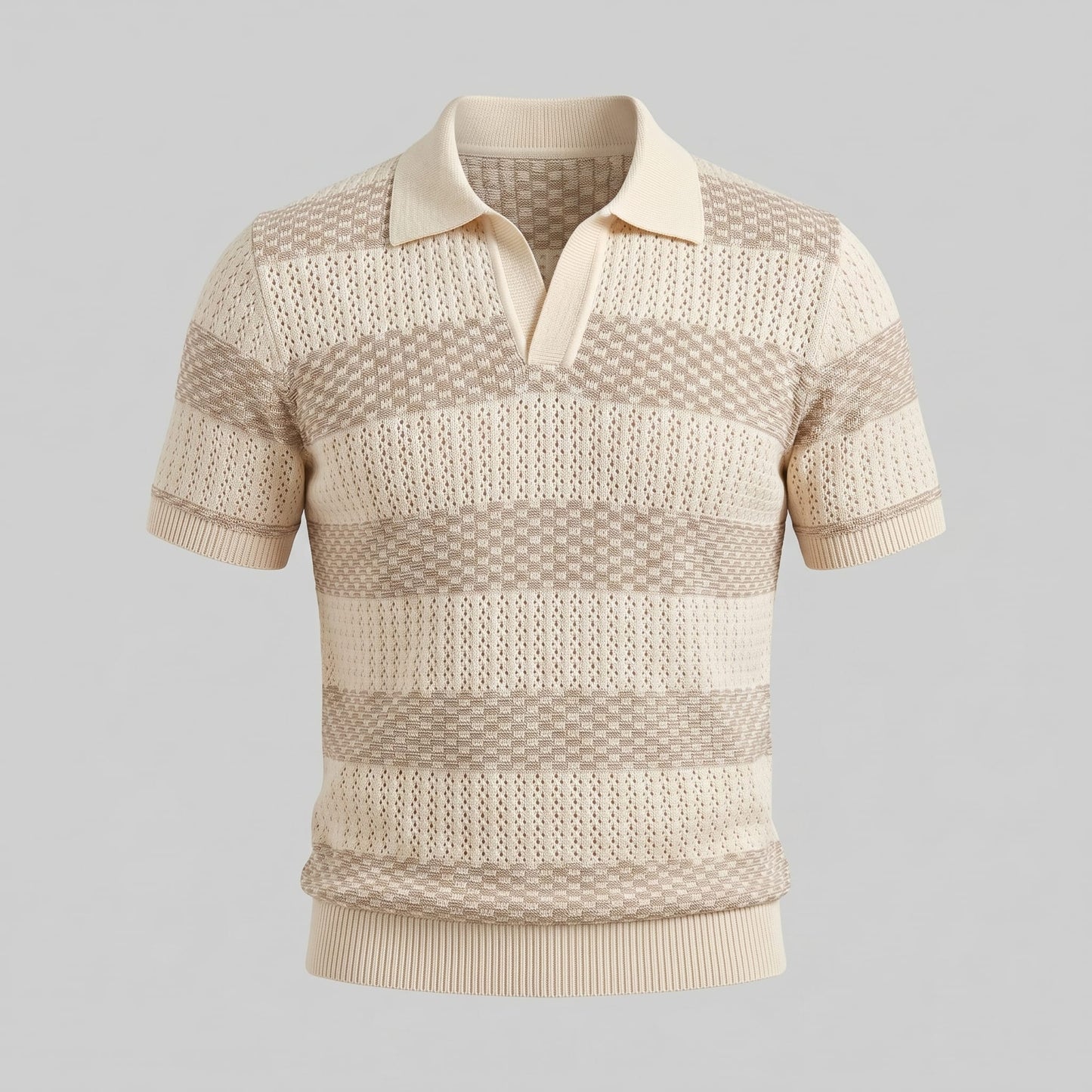 Warren Striped Knit Polo Shirt_6