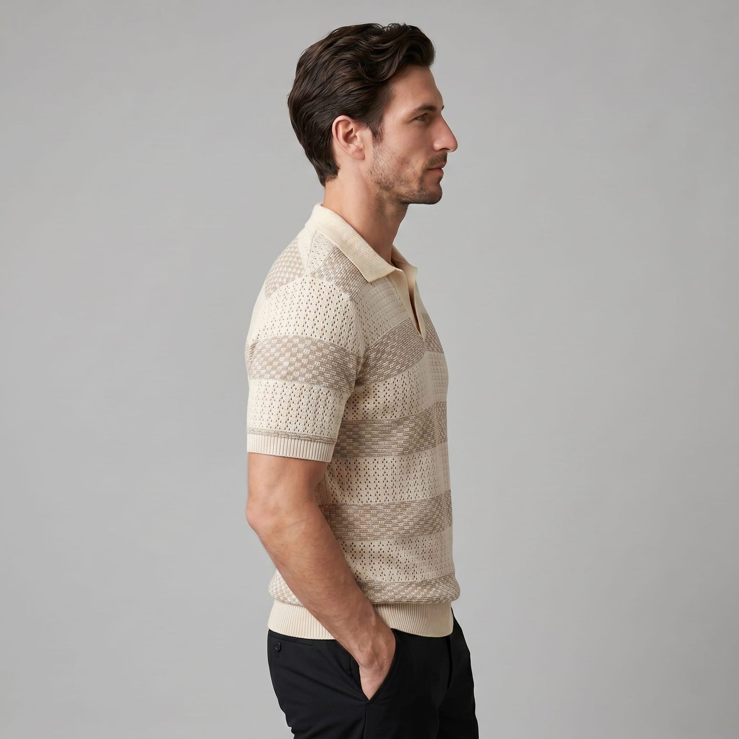 Warren Striped Knit Polo Shirt_8