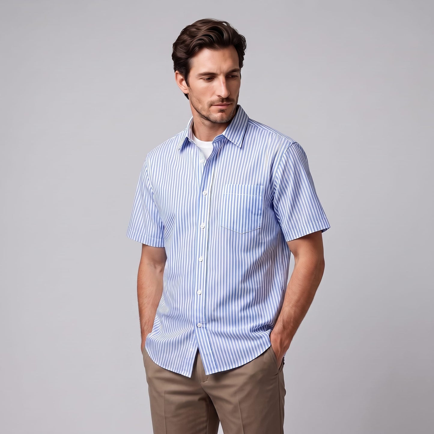 Memphis Oversized Striped Shirt_7