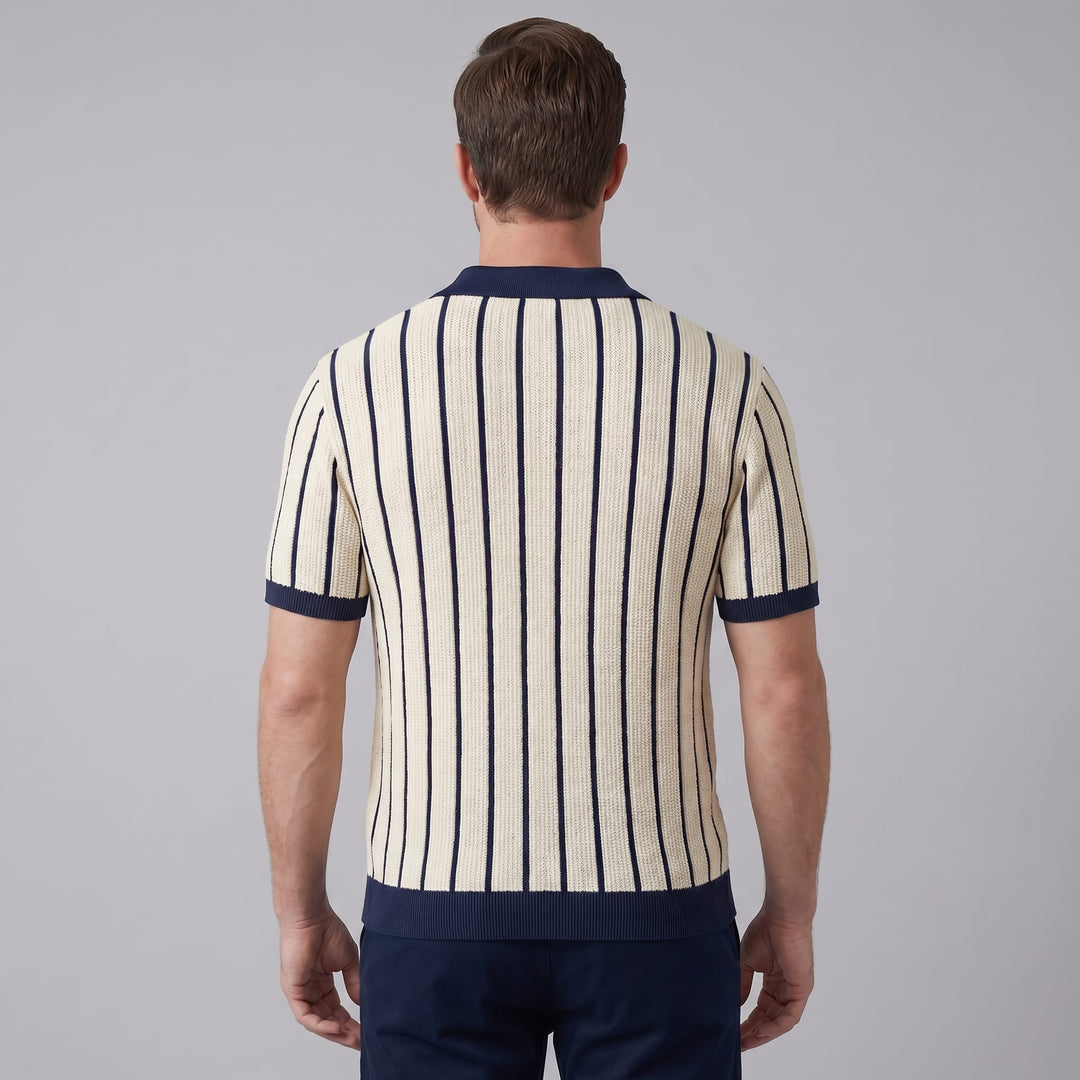 Micah Striped Knit Shirt