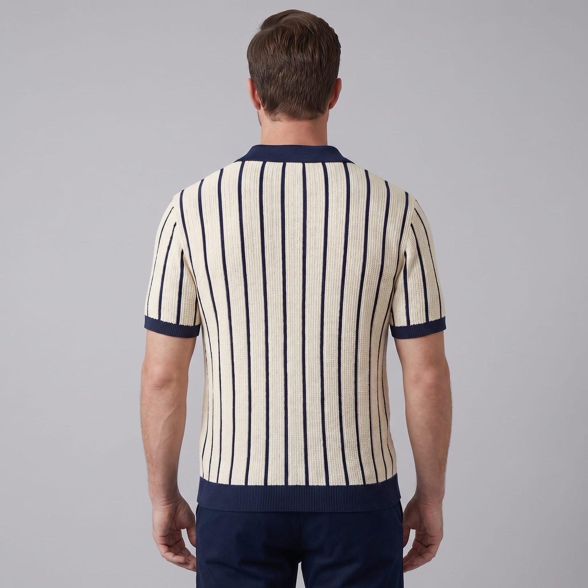 Micah Striped Knit Shirt