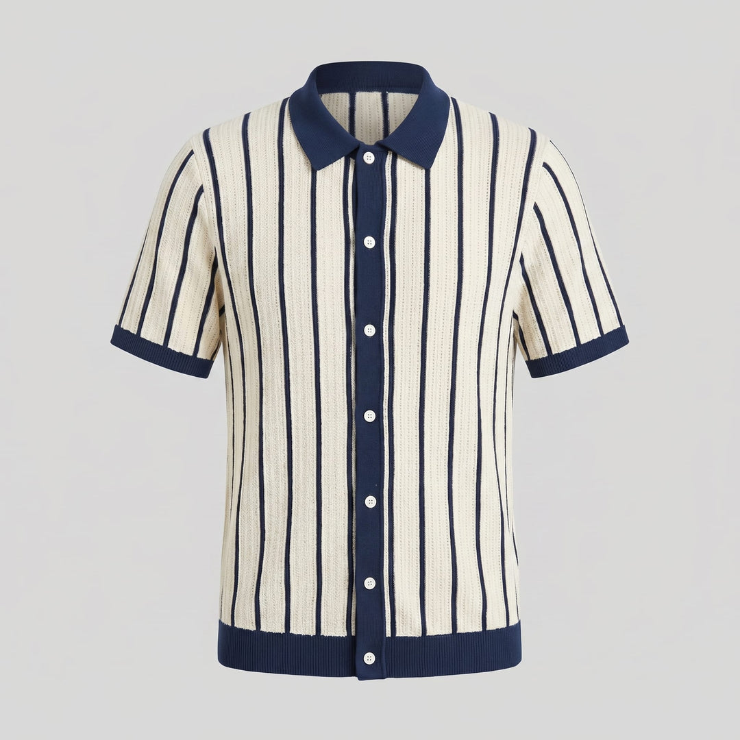 Micah Striped Knit Shirt
