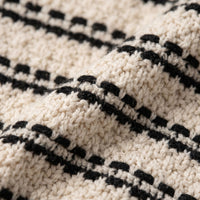 Wells Striped Crochet Knit Polo Shirt