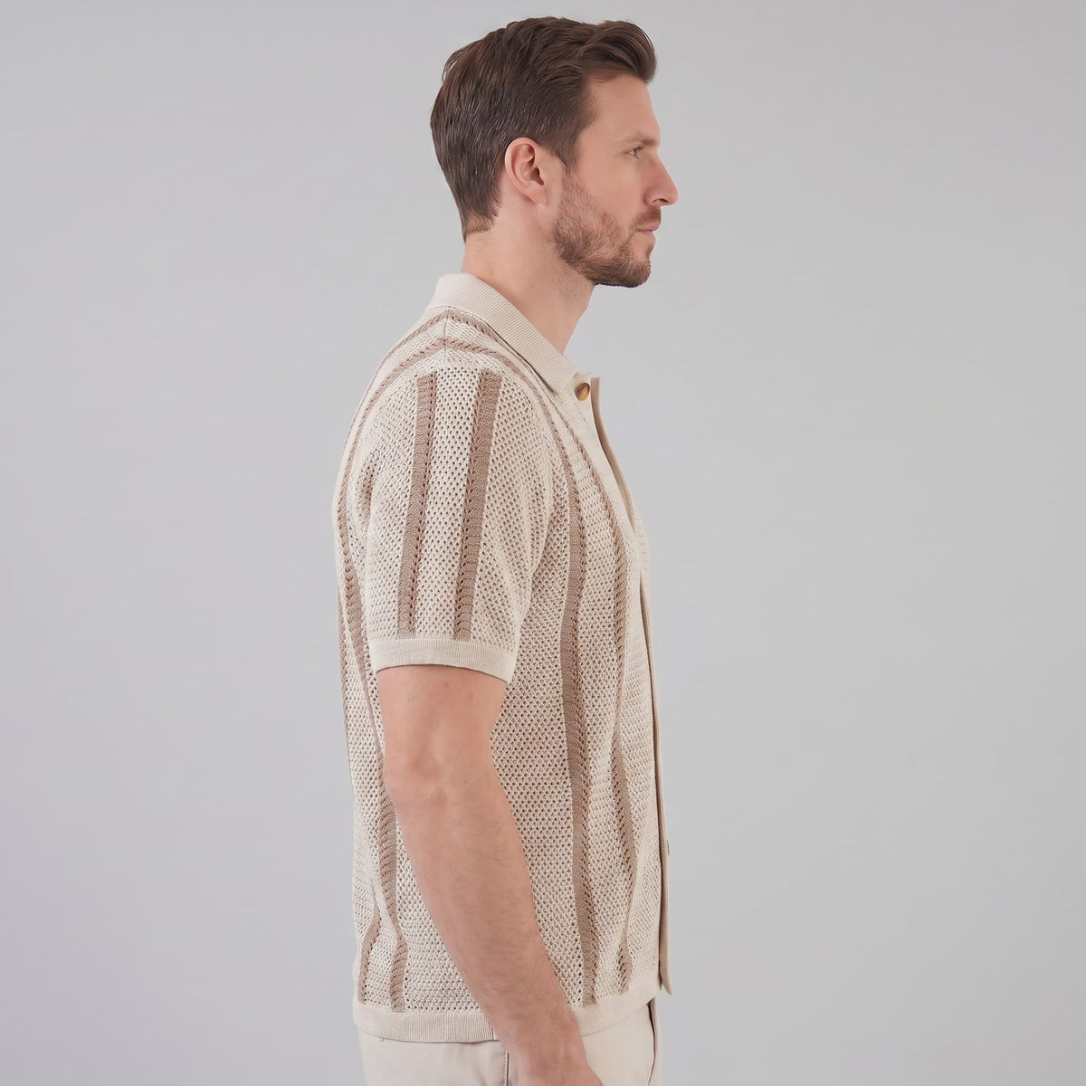 Miles Crochet Knit Camp Collar Shirt_4