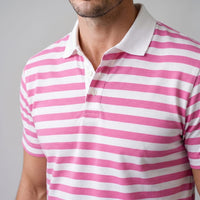 Wesley Striped Short Sleeve Polo Shirt