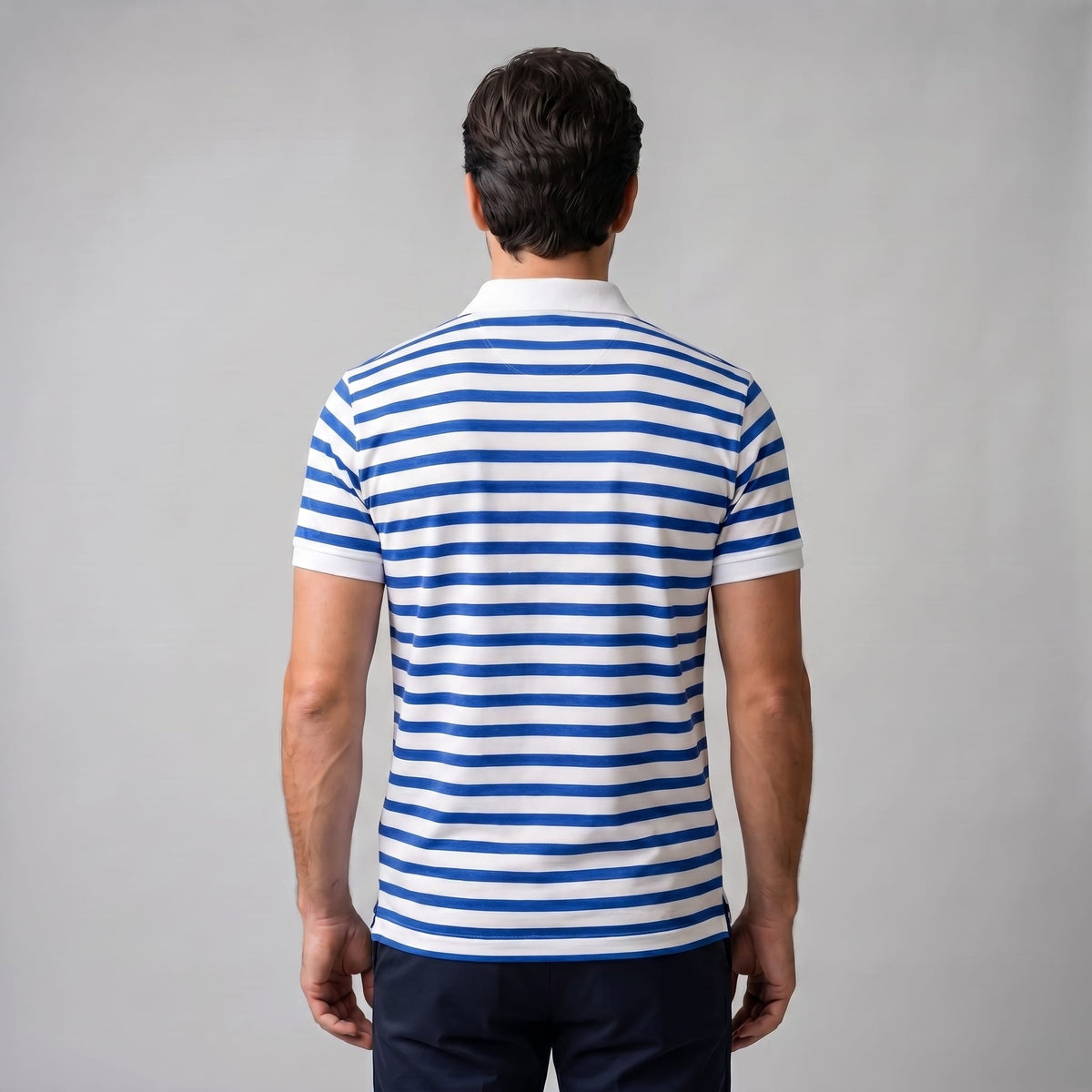 Wesley Striped Short Sleeve Polo Shirt_19