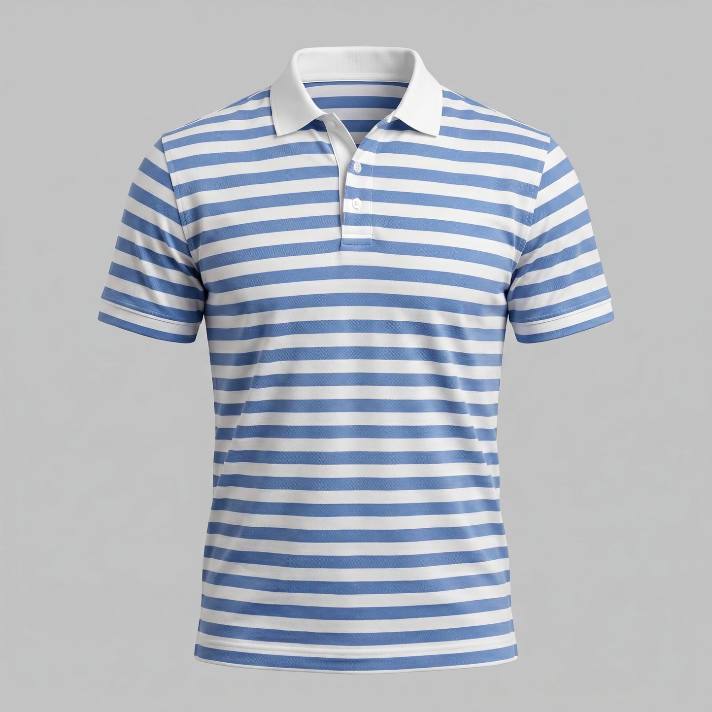 Wesley Striped Short Sleeve Polo Shirt_2