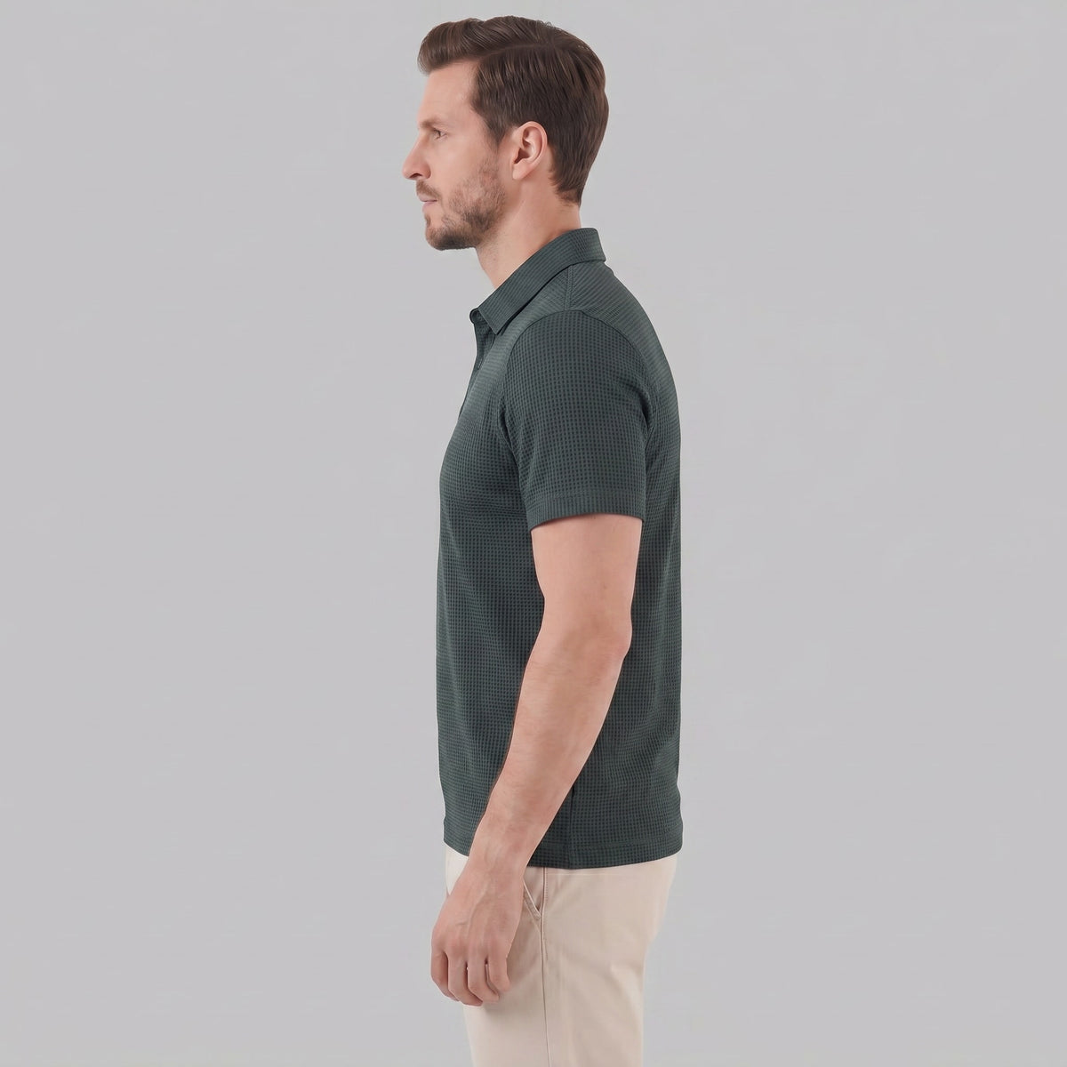 Wilder Waffle Texture Polo Shirt