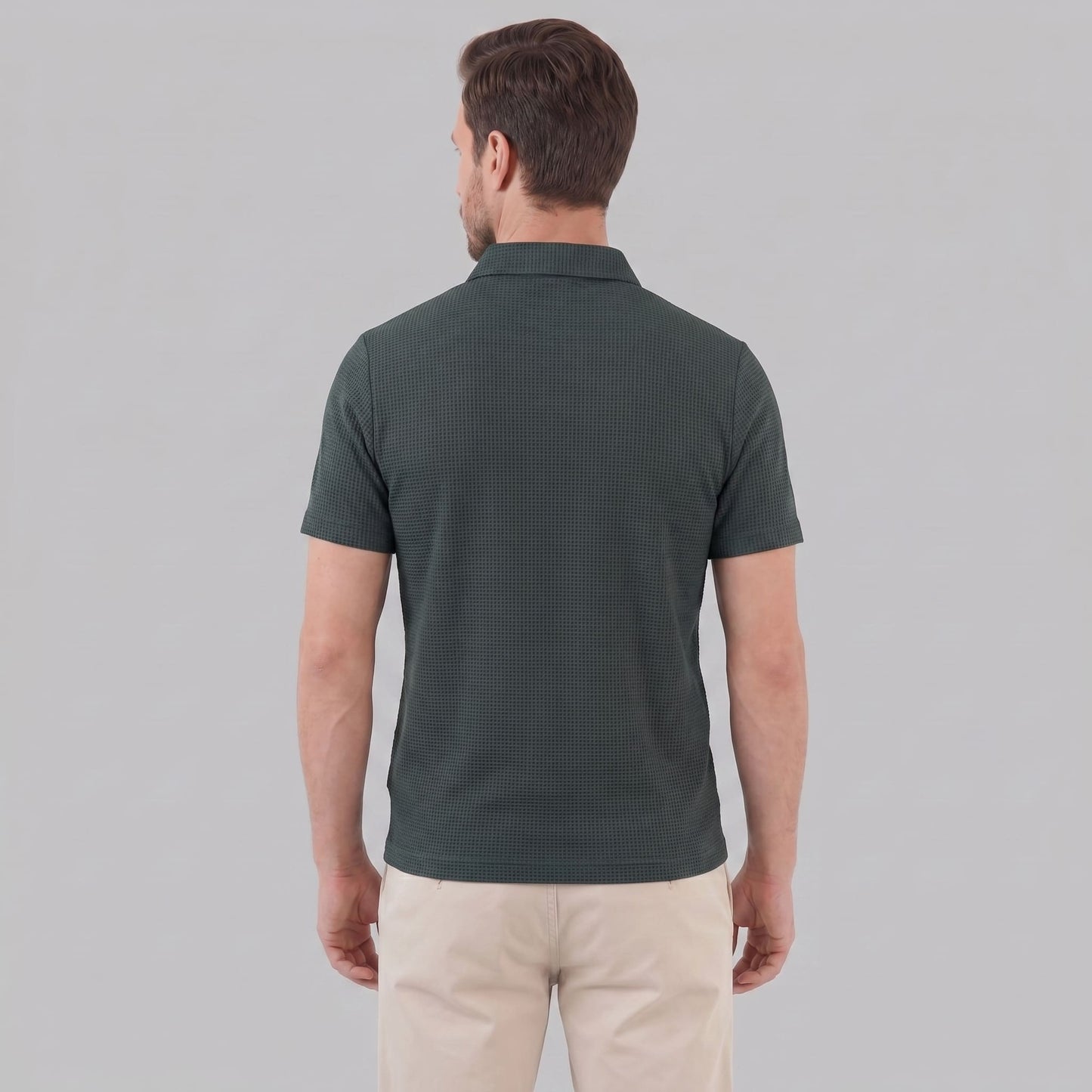Wilder Waffle Texture Polo Shirt_13
