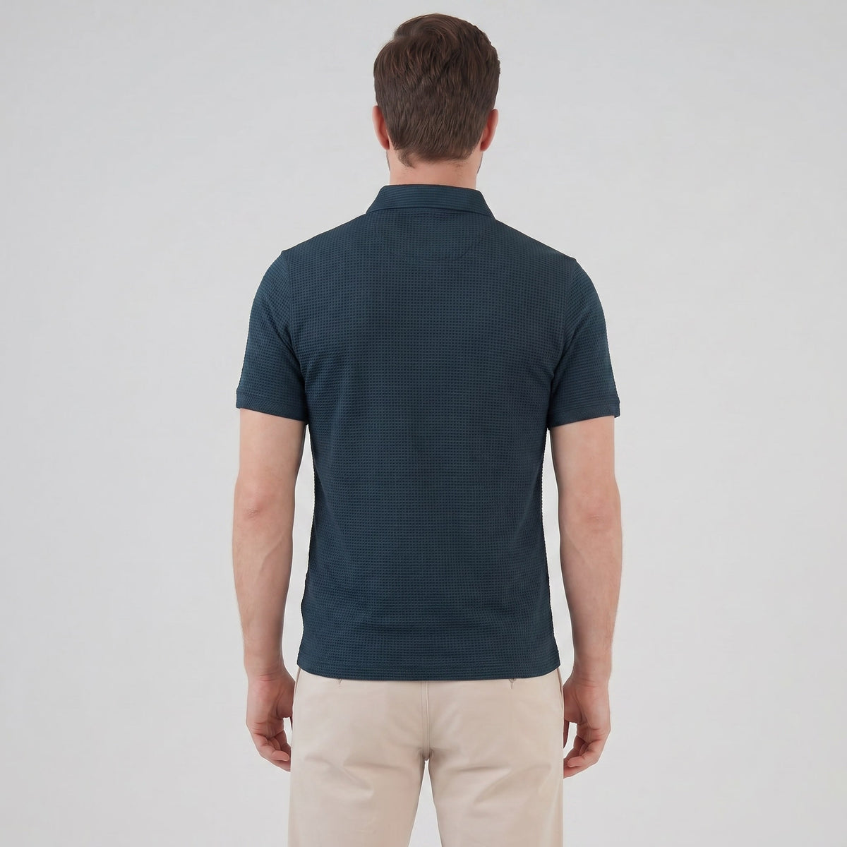 Wilder Waffle Texture Polo Shirt