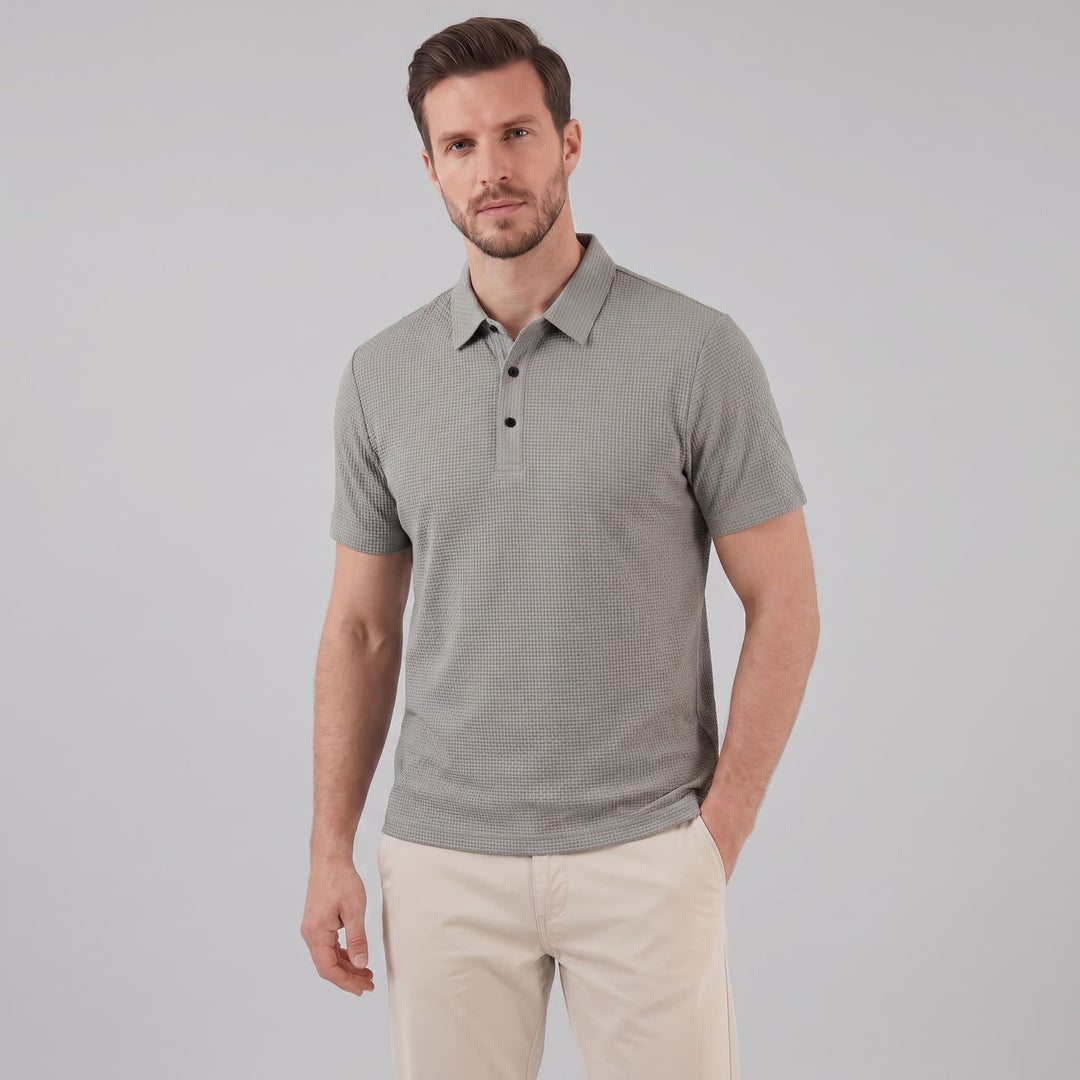 Wilder Waffle Texture Polo Shirt