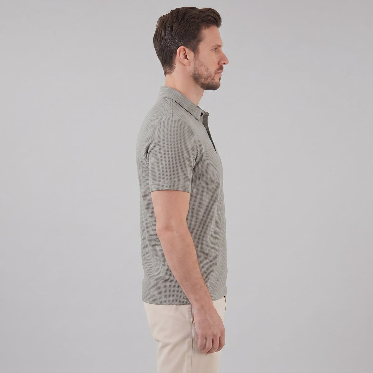 Wilder Waffle Texture Polo Shirt