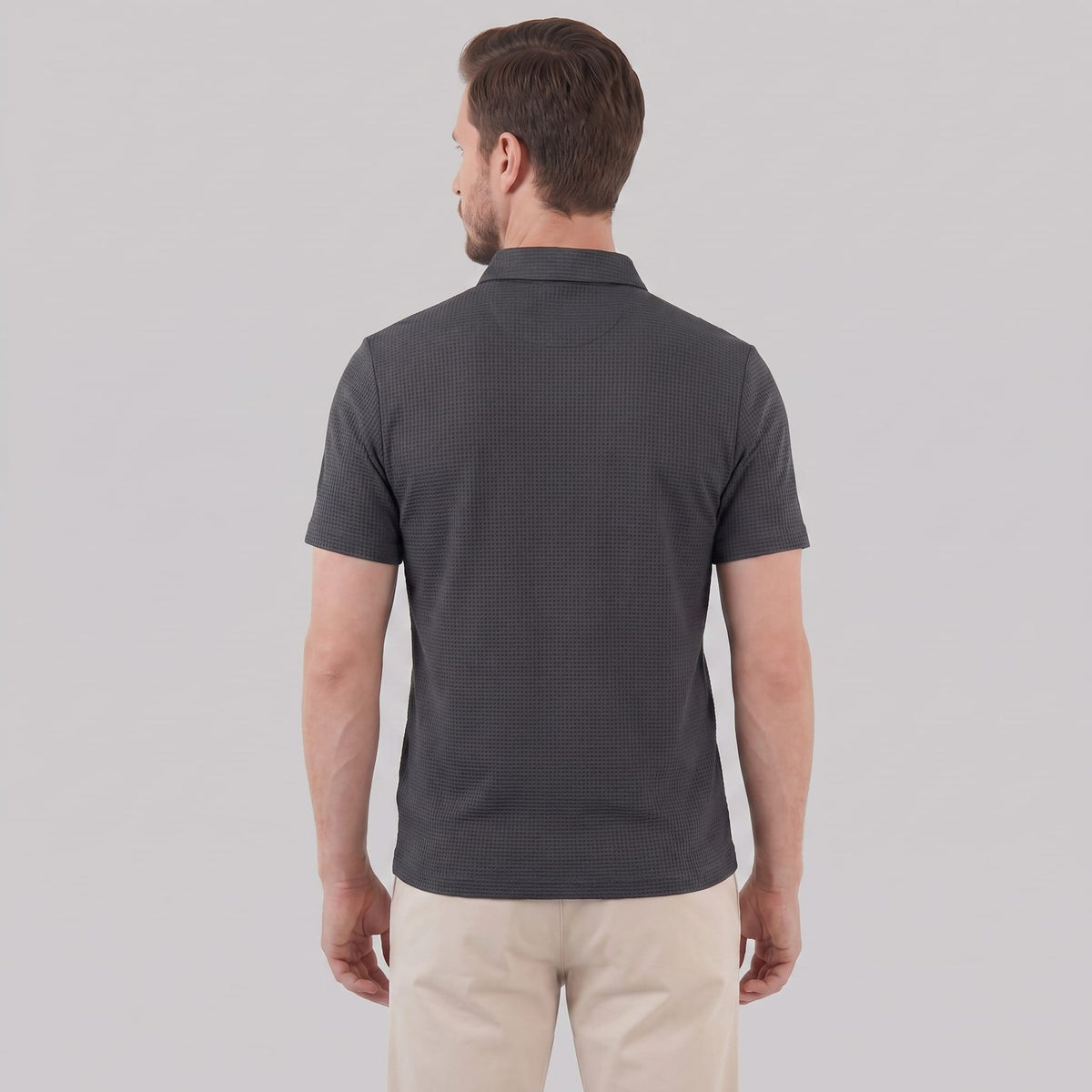 Wilder Waffle Texture Polo Shirt