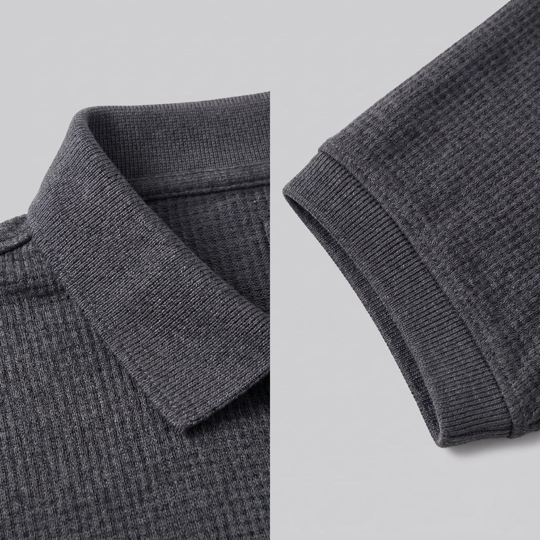 Wilder Waffle Texture Polo Shirt