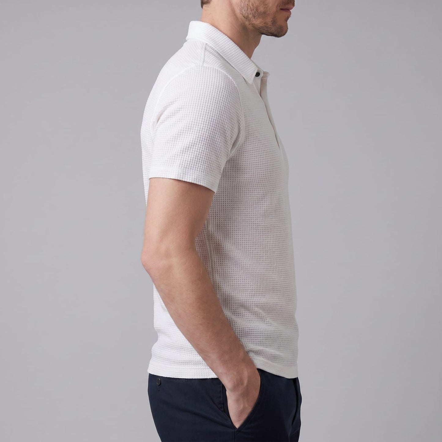 Wilder Waffle Texture Polo Shirt_7