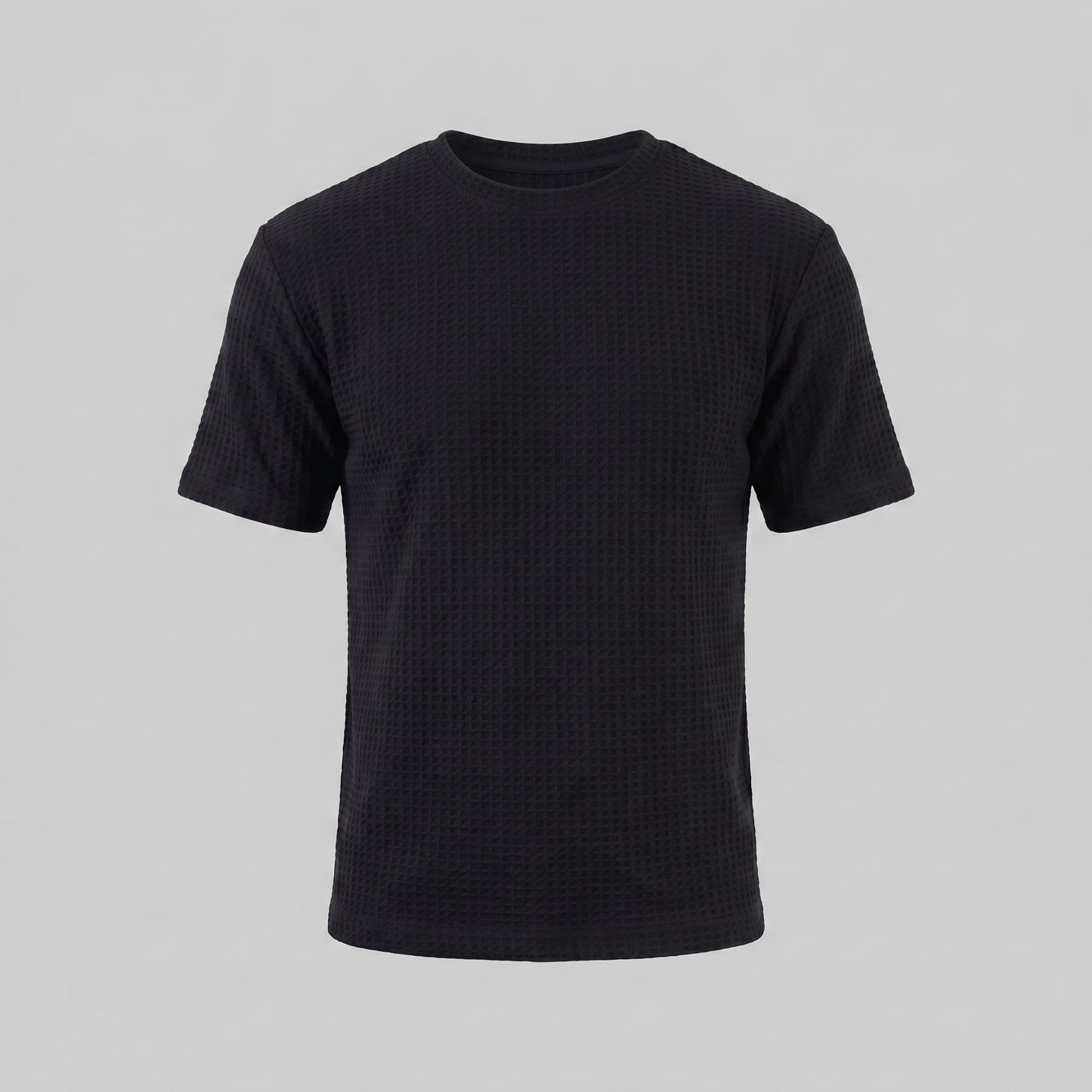 Milo Waffle Texture Crew Neck T-Shirt_15