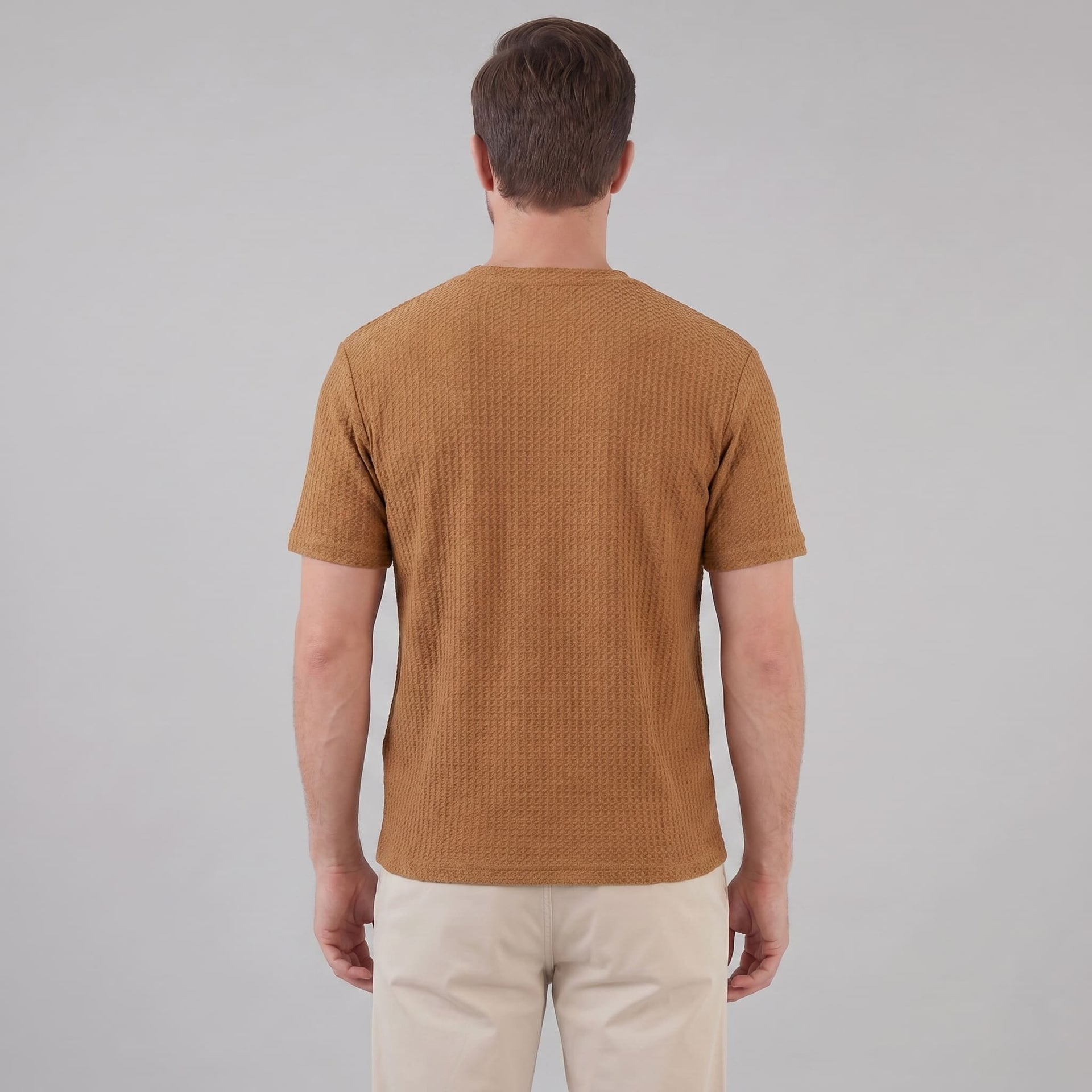 Milo Waffle Texture Crew Neck T-Shirt