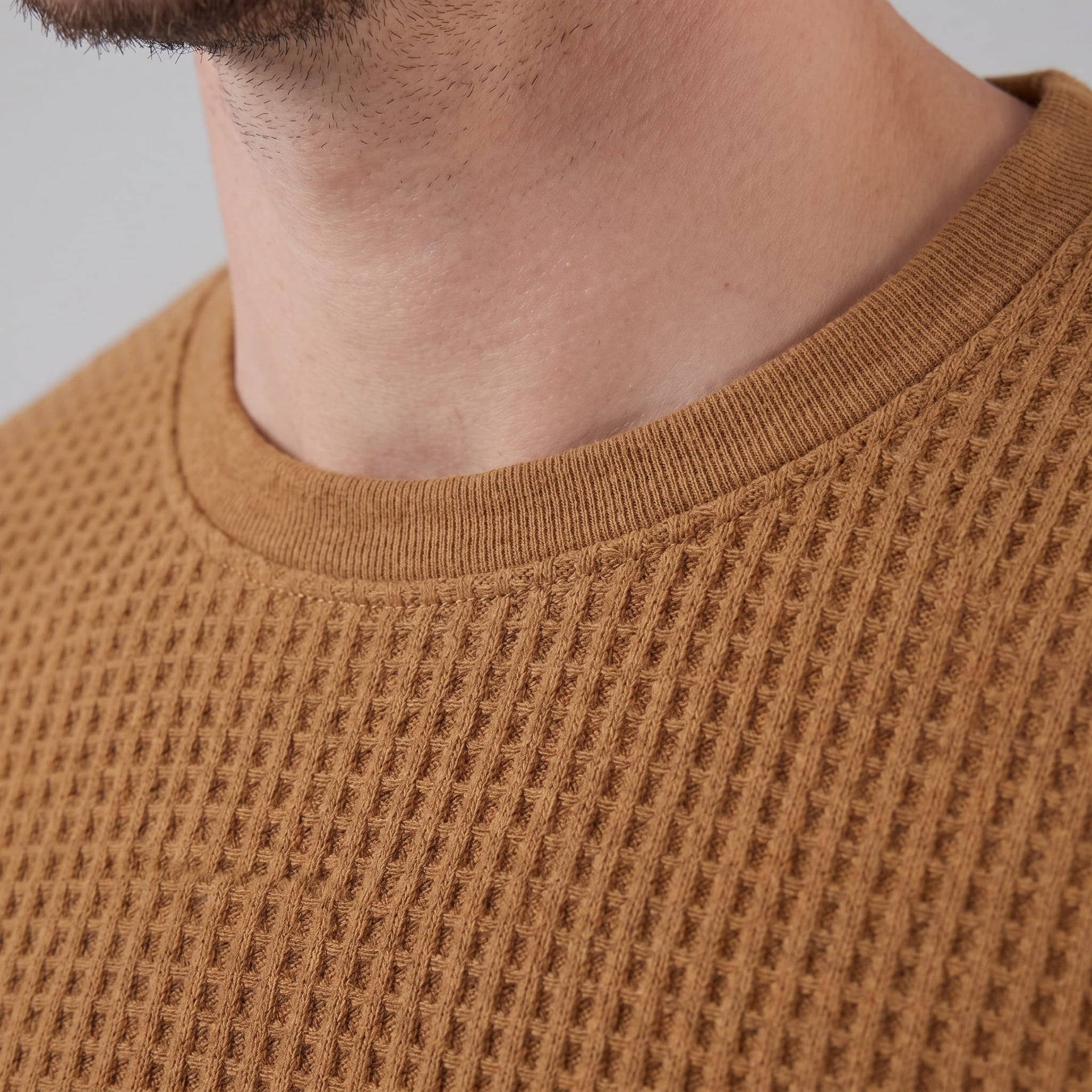 Milo Waffle Texture Crew Neck T-Shirt