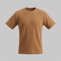 Milo Waffle Texture Crew Neck T-Shirt