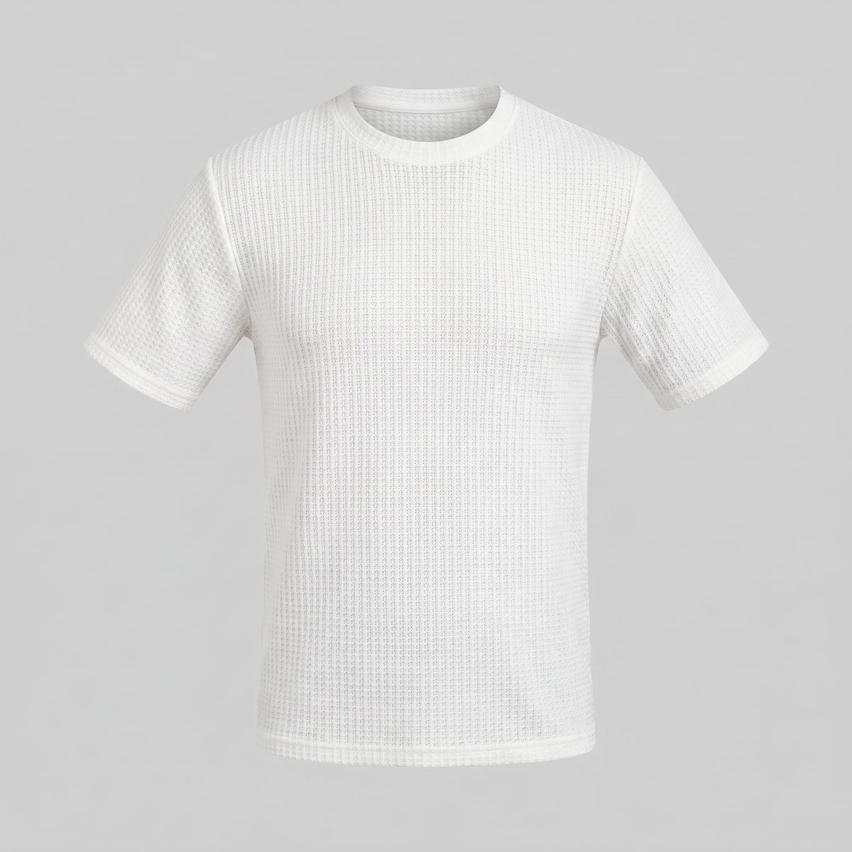 Milo Waffle Texture Crew Neck T-Shirt_24