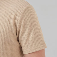 Milo Waffle Texture Crew Neck T-Shirt