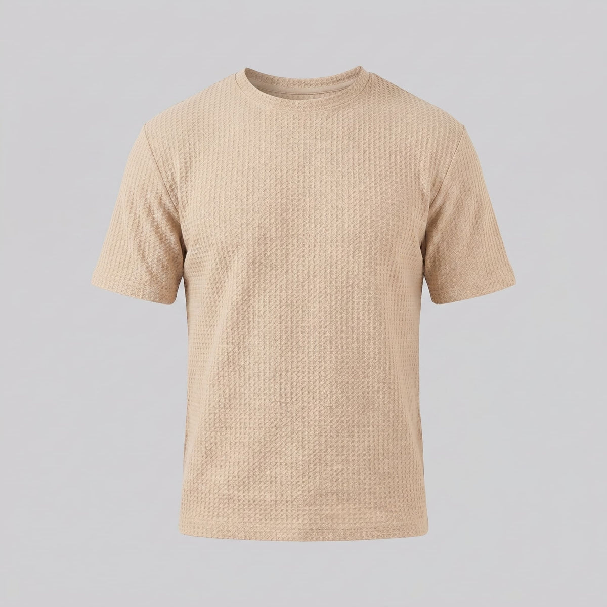 Milo Waffle Texture Crew Neck T-Shirt