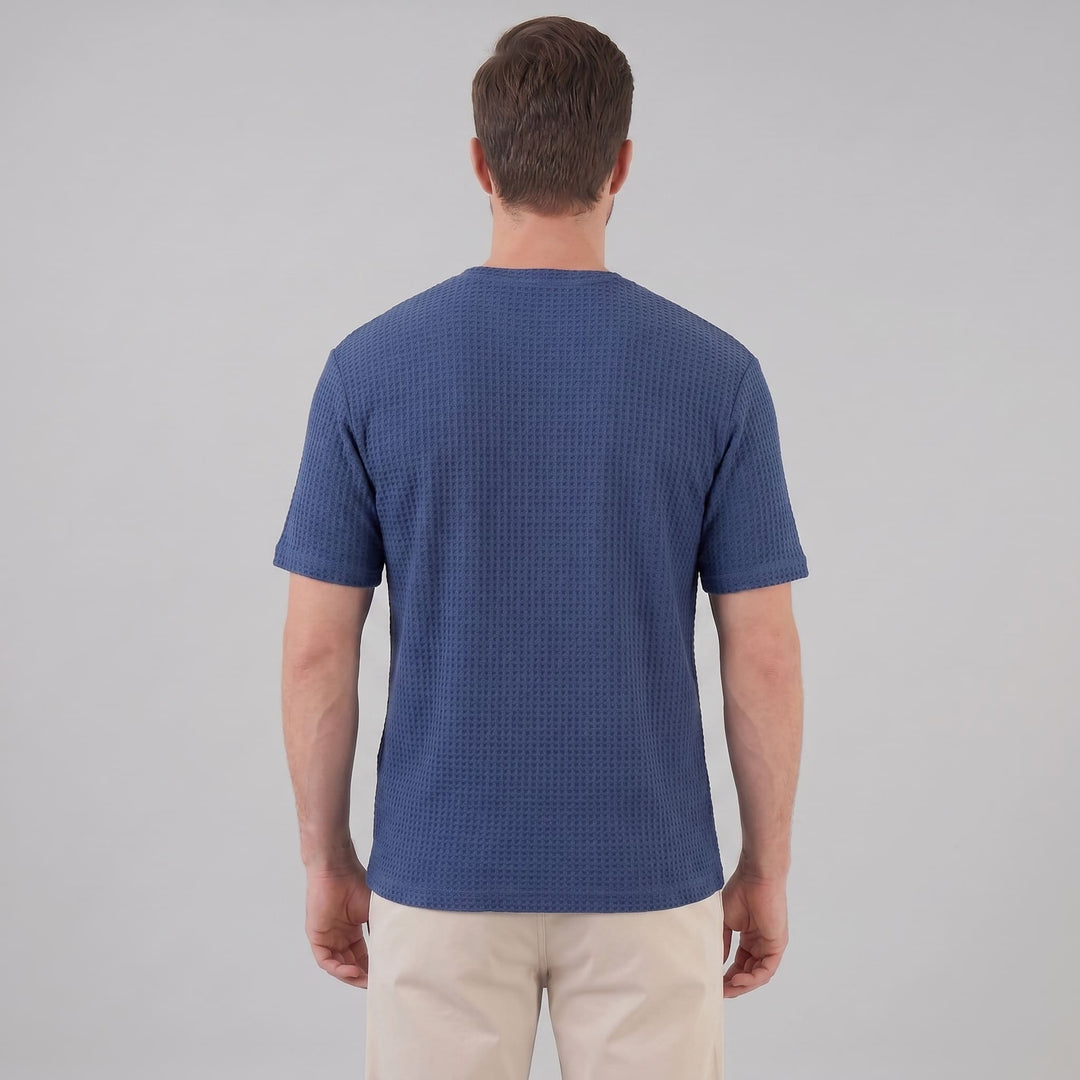 Milo Waffle Texture Crew Neck T-Shirt