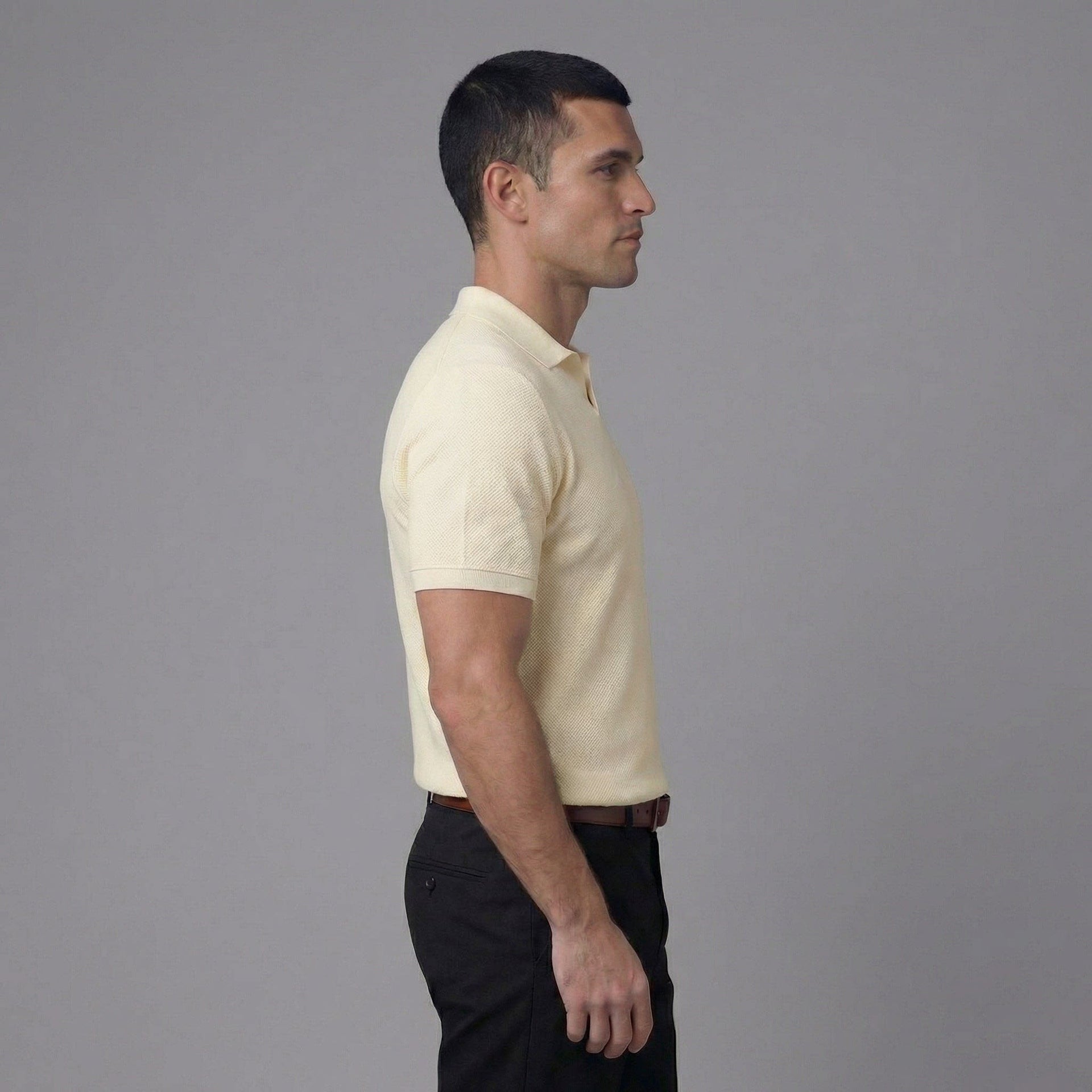 Winston Open Collar Knit Polo Shirt