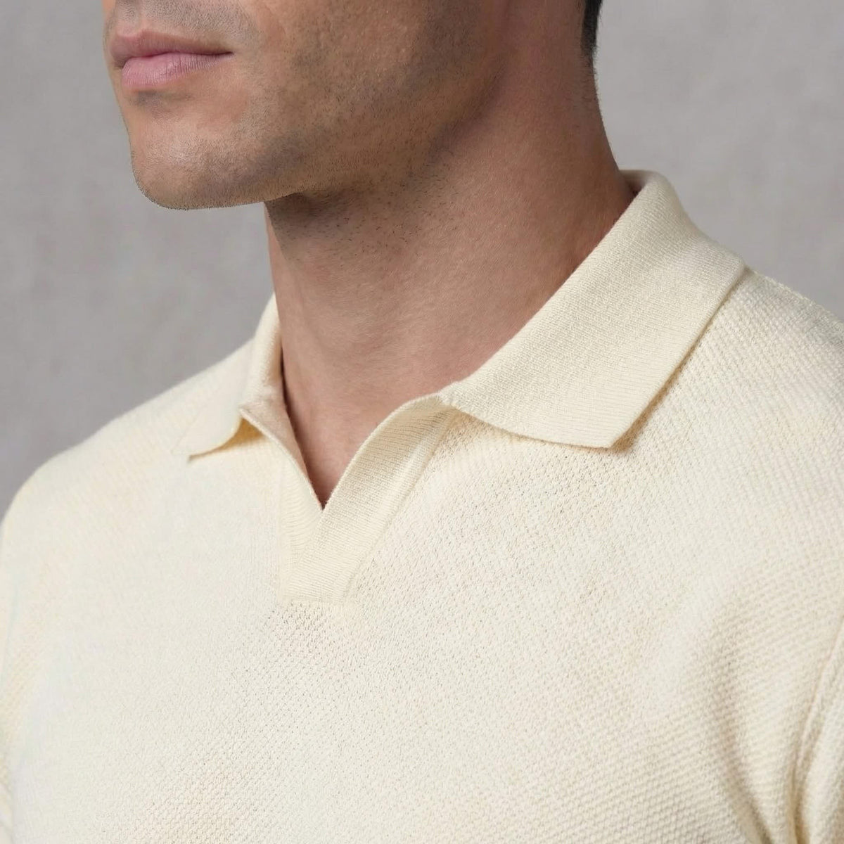 Winston Open Collar Knit Polo Shirt_3