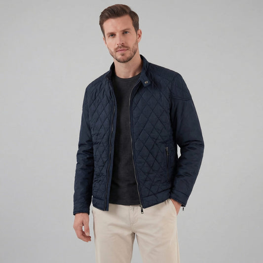 Jarvis Quilted Stand Collar Jacket_1