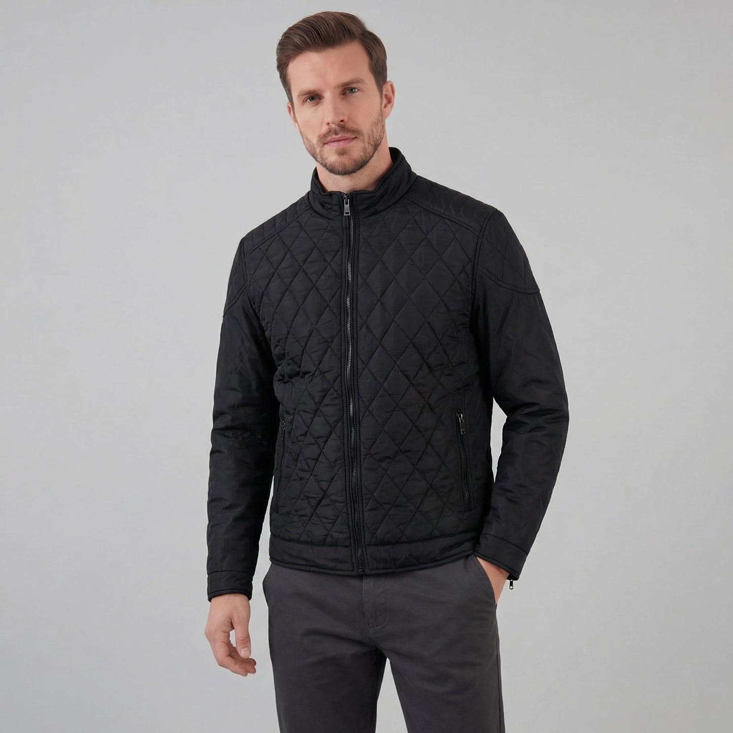 Jarvis Quilted Stand Collar Jacket_11