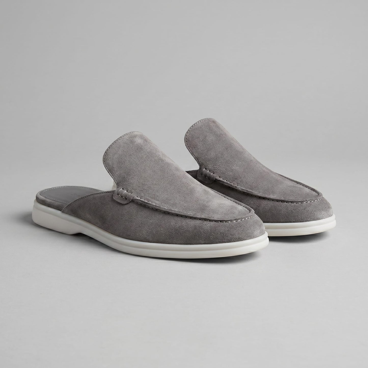 Ogden Suede Backless Loafer Mules_1