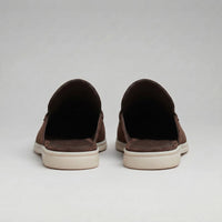 Ogden Suede Backless Loafer Mules