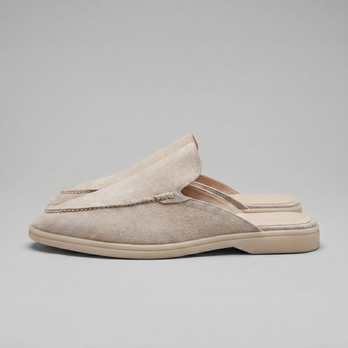 Ogden Suede Backless Loafer Mules