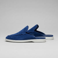 Ogden Suede Backless Loafer Mules