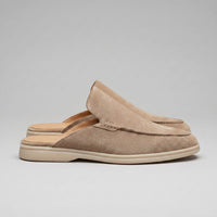 Ogden Suede Backless Loafer Mules