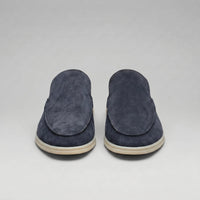 Ogden Suede Backless Loafer Mules