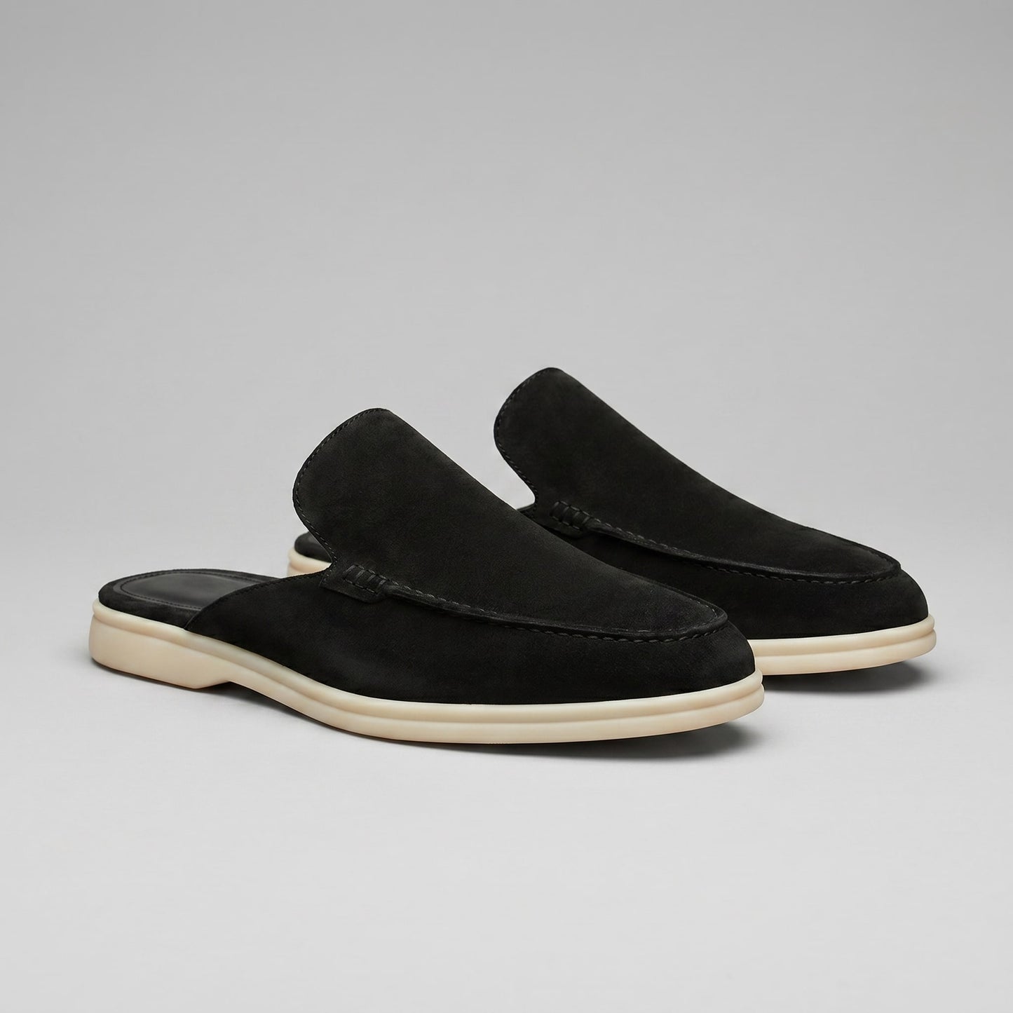 Ogden Suede Backless Loafer Mules_6
