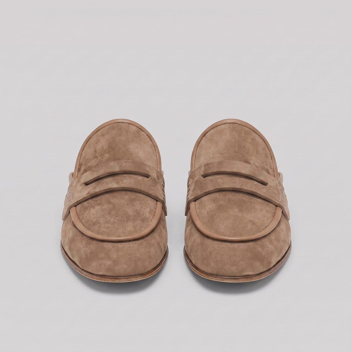 Oldham Suede Backless Penny Loafers_2