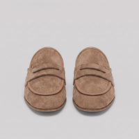 Oldham Suede Backless Penny Loafers