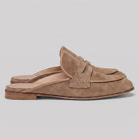 Oldham Suede Backless Penny Loafers