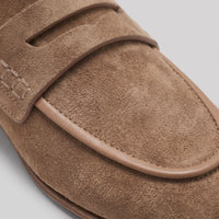 Oldham Suede Backless Penny Loafers