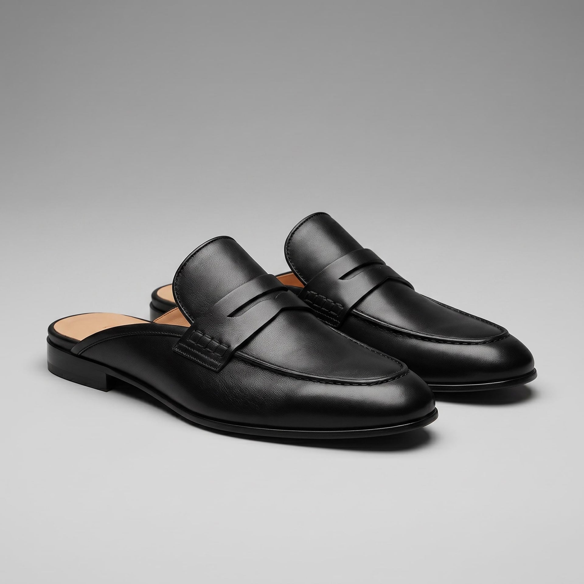 Oldham Suede Backless Penny Loafers
