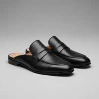 Oldham Suede Backless Penny Loafers