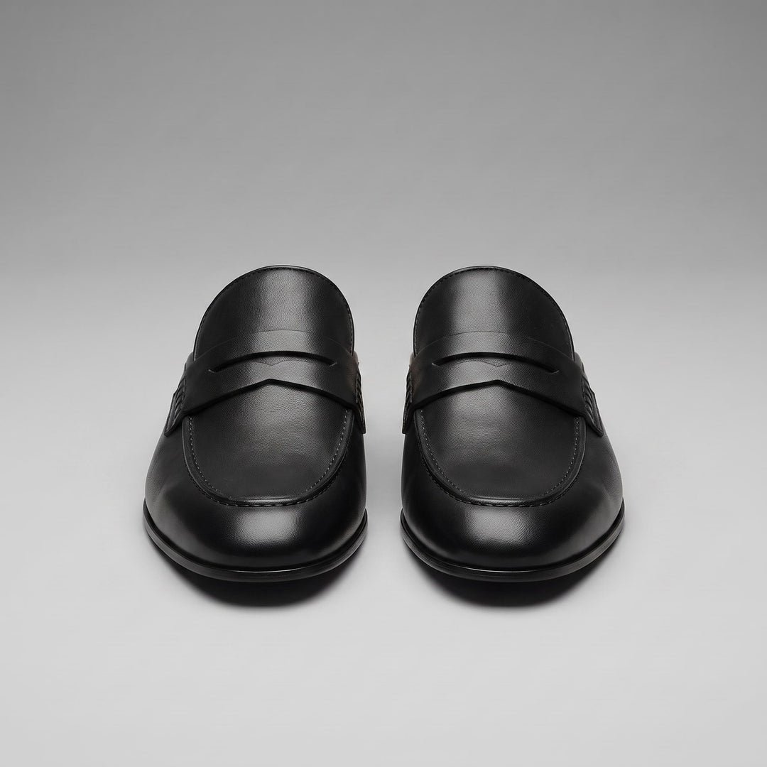 Oldham Suede Backless Penny Loafers