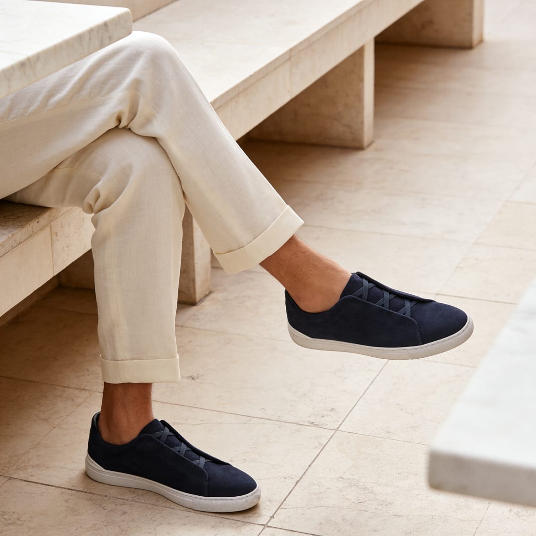 Tilden Suede Slip On Sneakers